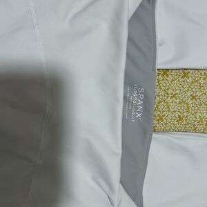 SPANX Gray and White Leggings